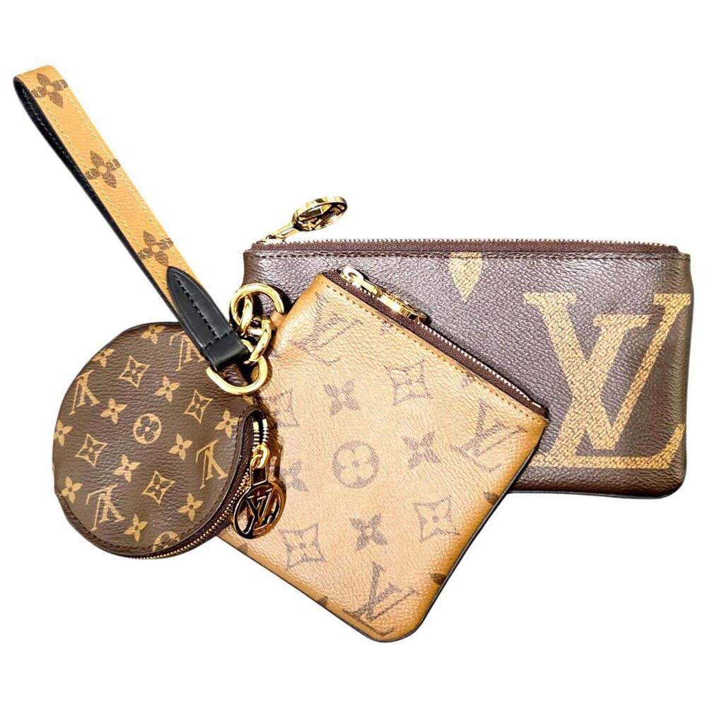 LOUIS VUITTON Authentic Brown Monogram Pochette Pouch - Picture 2 of 15